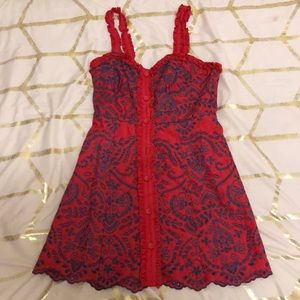 Short, Red Summertime Dress